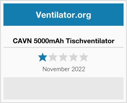  CAVN 5000mAh Tischventilator Test