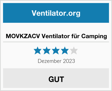  MOVKZACV Ventilator für Camping Test