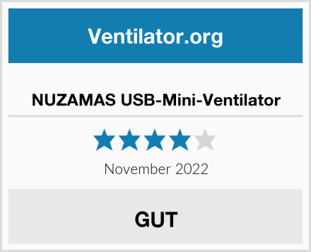  NUZAMAS USB-Mini-Ventilator Test