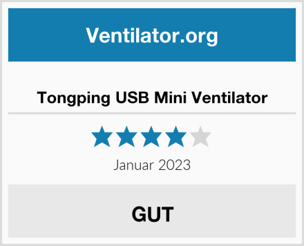  Tongping USB Mini Ventilator Test