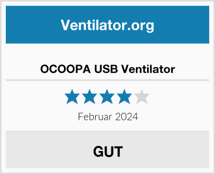  OCOOPA USB Ventilator Test
