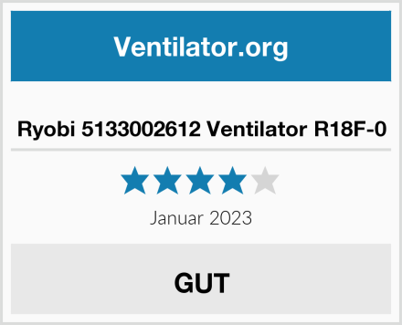  Ryobi 5133002612 Ventilator R18F-0 Test