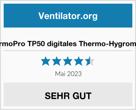  ThermoPro TP50 digitales Thermo-Hygrometer Test