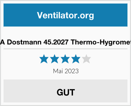  TFA Dostmann 45.2027 Thermo-Hygrometer Test