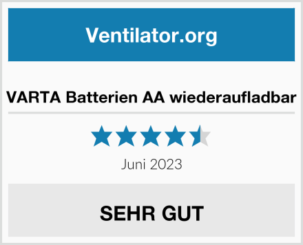  VARTA Batterien AA wiederaufladbar Test