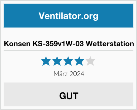  Konsen KS-359v1W-03 Wetterstation Test