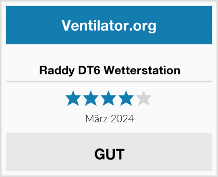  Raddy DT6 Wetterstation Test
