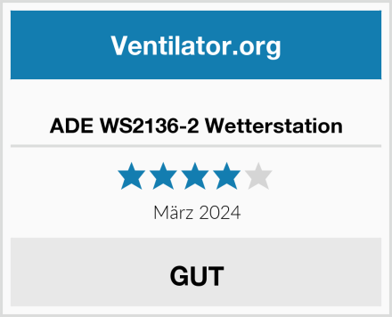  ADE WS2136-2 Wetterstation Test