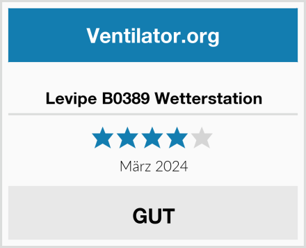  Levipe B0389 Wetterstation Test