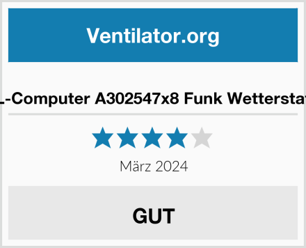  CSL-Computer A302547x8 Funk Wetterstation Test