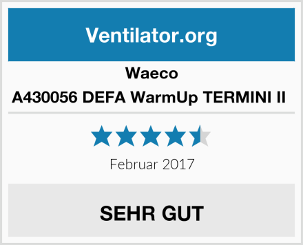 Waeco A430056 DEFA WarmUp TERMINI II  Test