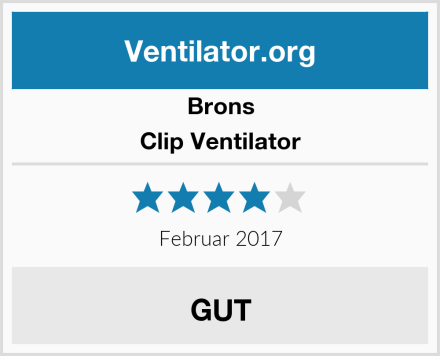 Brons Clip Ventilator Test
