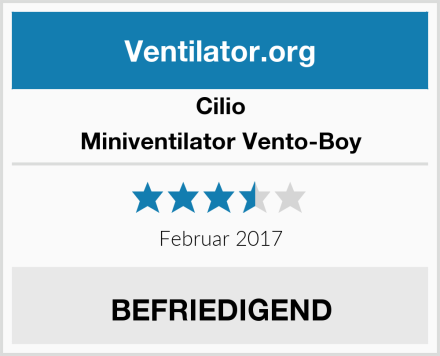 Cilio Miniventilator Vento-Boy Test
