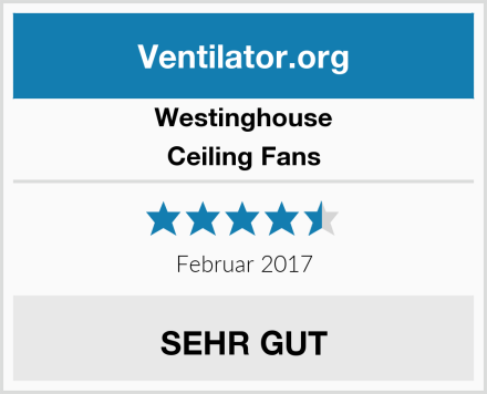 Westinghouse Ceiling Fans Test