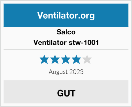 Salco Ventilator stw-1001 Test