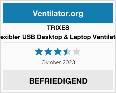 TRIXES Flexibler USB Desktop & Laptop Ventilator Test