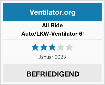 All Ride Auto/LKW-Ventilator 6' Test