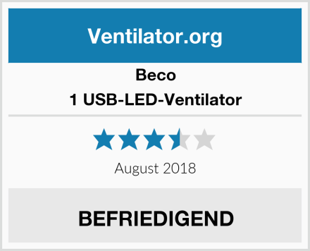 Beco 1 USB-LED-Ventilator Test
