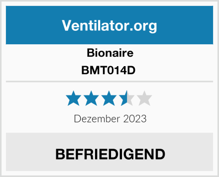 Bionaire BMT014D  Test