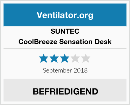SUNTEC CoolBreeze Sensation Desk Test