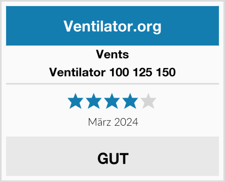 Vents Ventilator 100 125 150 Test