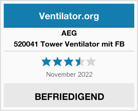 AEG 520041 Tower Ventilator mit FB Test