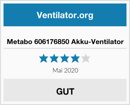  Metabo 606176850 Akku-Ventilator Test