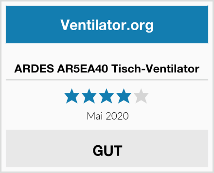  ARDES AR5EA40 Tisch-Ventilator Test