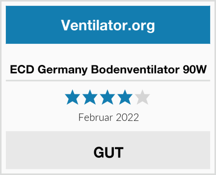  ECD Germany Bodenventilator 90W Test