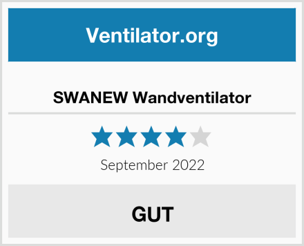  SWANEW Wandventilator Test
