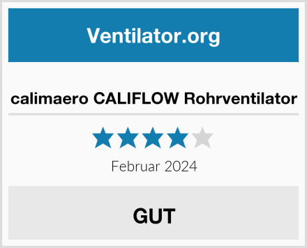  calimaero CALIFLOW Rohrventilator Test