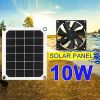  Sonew-Store 6V 10W Solarbetriebener Abluftventilator