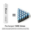  BONAI Wiederaufladbare AAA Batterien